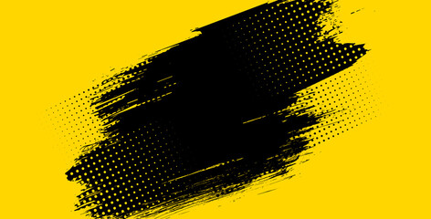 abstract grunge texture and halftone banner design. dots pop art comics sport style vector illustrat