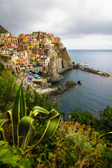 Canvas Print - Manarola - village in Cinque Terre national park in Italy