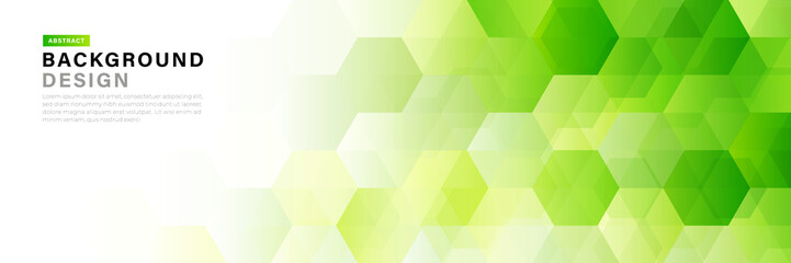 abstract bright green hexagon geometric shapes vector background. modern simple geometric shapes tex