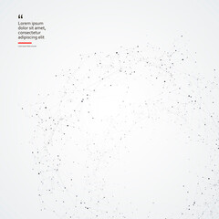 Polygonal connect background. Vector technology design. Triangle science concept