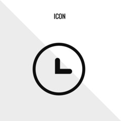 Wall Mural - Clock vector icon illustration sign