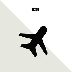 Sticker - Plane vector icon illustration sign