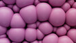 © RocknRoller Studios - Pink 3D Soft Shapes squash together to make a Colorful abstract wallpaper. 3D Render.