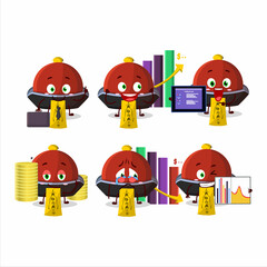 Canvas Print - Red vampire hat character designs as a trader investment mascot