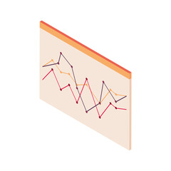 Sticker - isometric financial report