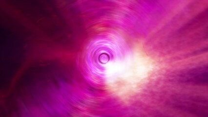 Wall Mural - seamless loop pink hyperspace light speed space flight through space time wormhole energy tunnel. ab