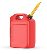 Blank Gas Fuel Jerry Can With Vent Nozzle Mockup Template, 3d Render Render.