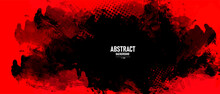 Black And Red Dirty Grunge Texture Background	

