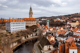 Fototapeta Dziecięca - Cesky Krumlov cityscape with castle and old town, Czechia