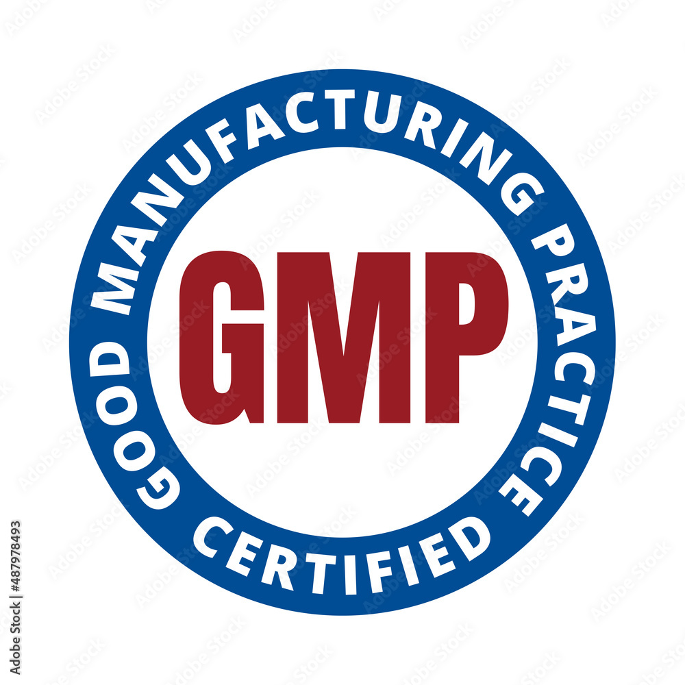 GMP good manufacturing practice certified symbol icon Stock Illustration |  Adobe Stock