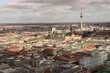 Berlin aus der Luft; Blick über den Gendarmenmarkt  in Richtung Alexanderplatz