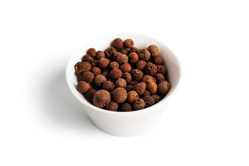 Wall Mural - Allspice isolated on a white background. Seasoning