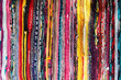 Multicolored striped pattern, handmade carpet, oriental creativity