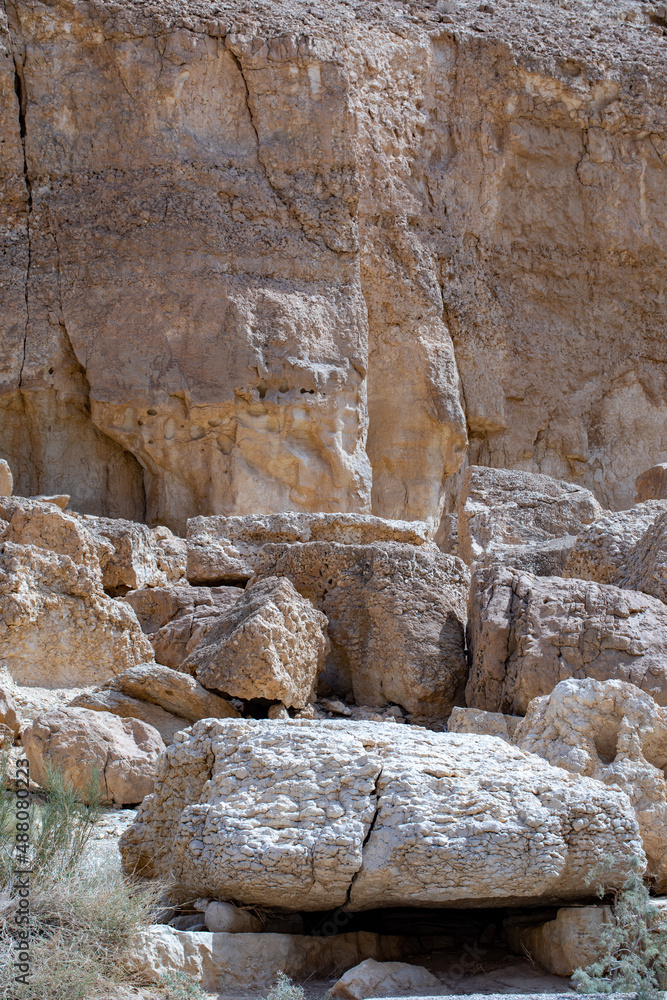 Mountains, rocks and hills of Judean desert in Israel, Middle East ...
