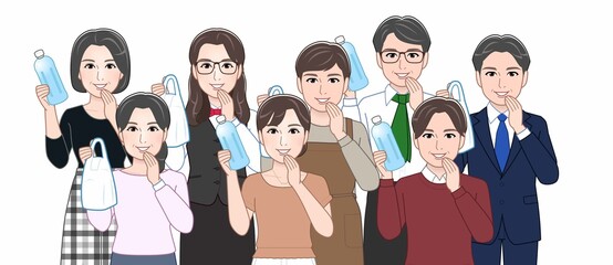 Poster - お酒を持っている人々