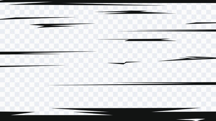 Wall Mural - abstract comic book flash explosion radial lines on transparent background. vector illustration supe