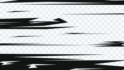 Wall Mural - abstract comic book flash explosion radial lines on transparent background. vector illustration supe