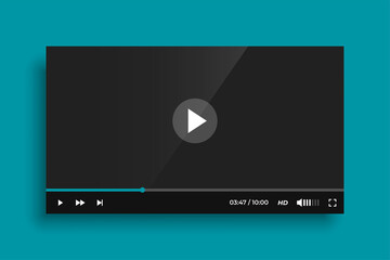 social media video player template design