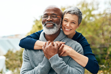 our love got stronger over the years. shot of a happy senior couple enjoying quality time at the par