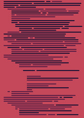 Code on screen vector illustration, flat cartoon coding lines simulation