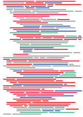 Code on screen vector illustration, flat cartoon coding lines simulation