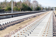 Photo Construction Of A New Railway Line