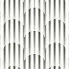 Wall Mural - Linear vector pattern, repeating thin and striped line combined randomly rounded or circle shape. Pattern is clean for fabric, wallpaper, printing. Pattern is on swatches panel