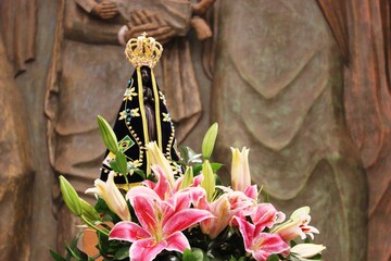 our lady aparecida statue patroness of brazil immaculate conception