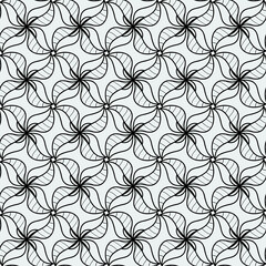 Naklejka na meble Floral line pattern