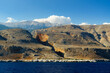 Aradena gorge in Crete, Greece seen from the sea