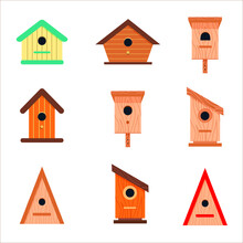 Bird House With Birds
