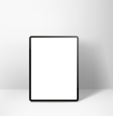 Aufkleber - Modern tablet computer with blank screen. 3d vector mockup