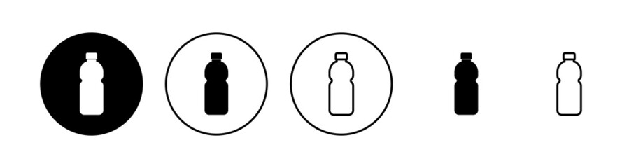 Wall Mural - Bottle icons set. bottle sign and symbol