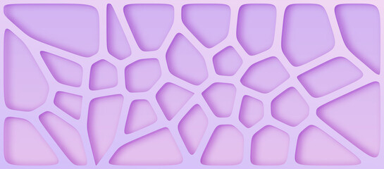 Wall Mural - 3d illustration of voronoi based pattern background