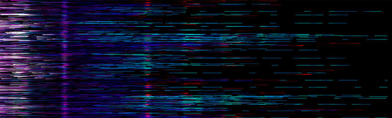 Wall Mural - glitch on dark background. abstract vector digital backdrop