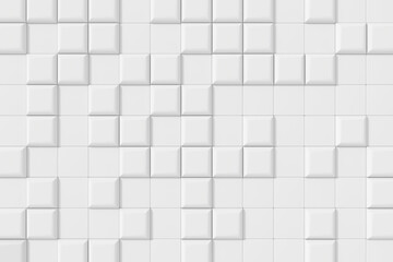 Wall Mural - modern tile wall design. abstract background. 3d rendering.