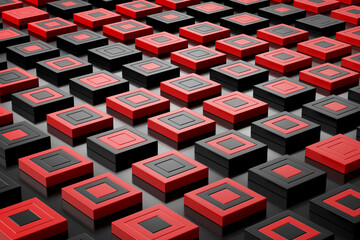 Wall Mural - abstract background of rectangle shape. 3d rendering.