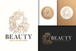 Feminine woman beauty natural logo and icon vector template