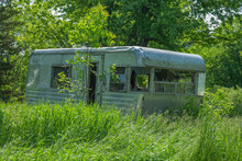 Abandoned Vintage Camper