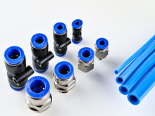 Various Brass And Plastic Pneumatic Components
