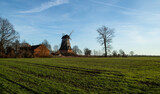 Fototapeta Paryż - Old Dutch windmill in Palczewo 