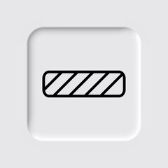 Barrier simple icon, vector. Flat desing. Neumorphism design.ai