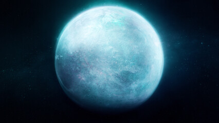 Wall Mural - blue planet in space.