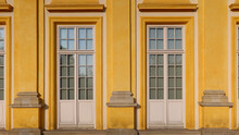Wilanow Palace - King John III Palace, Wilanow, Poland. Former Royal Palace Located In The Wilanów District Of Warsaw, Poland. Facade Details