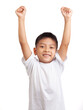 © BigKhem - child with their hands up isolated