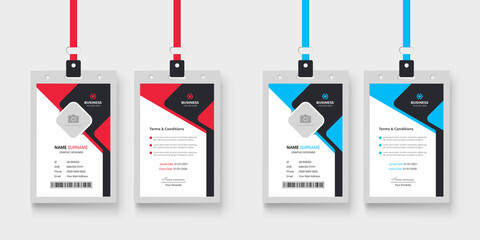Wall Mural - professional corporate company id card template