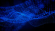 © RocknRoller Studios - Smart Network and Connection Concept. Blue, Futuristic Digital Style. 3D Render.
