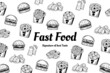 © morspective - Hand Drawn Fast Food Shop Background illustration