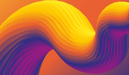 Futuristic Vibrant Gradient abstract background Fluid Shape 3d design style for websites banner