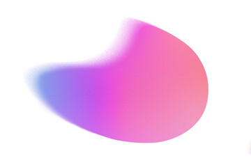 Poster - Abstract pastel neon holographic blurred grainy motion circle gradient on white background texture. Colorful digital grain soft noise effect pattern. Lo-fi multicolor vintage retro design copy space